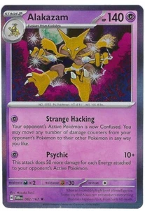 Alakazam x1 Rare 82/167 Twilight Masquerade Pokemon - Picture 1 of 2