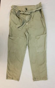 Universal Thread Pants Pale Green Tie Belt  Boho Pockets Zipper Size 10 - Picture 1 of 10