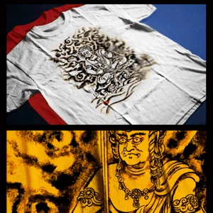 Samurai T-Shirt Japanese Ronin Kanji Warrior Bushido Code Brave Warrior Demon - Bild 1 von 1