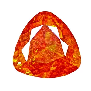 1.57 Ct Sphalerite World Class UnHeated Multi Color (7 x 7 mm) Trillion Cut Gems - Picture 1 of 5