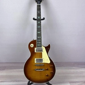 Guitarra Eléctrica Personalizada Colorida con Incrustación de Carcasa Diapasón 6 Cuerdas Marrón - Imagen 1 de 9