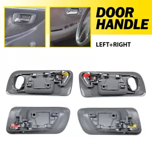 Door Handle Set For 1998-2002 Honda Accord Front Rear Inner Gray Housing 4Pcs - Picture 1 of 12