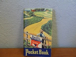 1949 -50 Swift’s Plant Food Service Red Steer Notebook Pocket Book Used - Picture 1 of 16