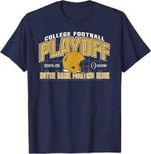 N0t.r.e Dame Fighting Irish C0ll3ge Fo.o.t.b.a.l.l Playoff 2024-25 T-Shirt - Picture 1 of 4