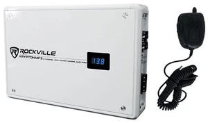 Rockville KRYPTON MF3 1600w Peak 4 Channel Marine Amplifier Boat Amp in White - Picture 1 of 11