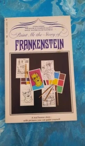 Vintage Frankenstein Book Paint Me The Story Of Frankenstein! With Paint Boxes - Picture 1 of 8