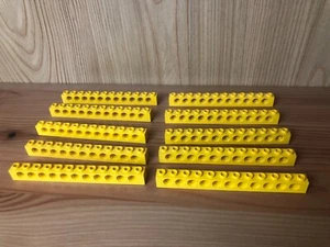 Lego 10x Technik Lochbalken 3895 Technic Brick 1 x 12 Holes gelb yellow 389524 - Bild 1 von 5