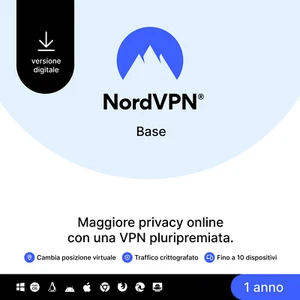 NordVPN Base, 10 Dispositivi, 1-Anno, Software VPN Premium, Codice Digitale - Foto 1 di 8