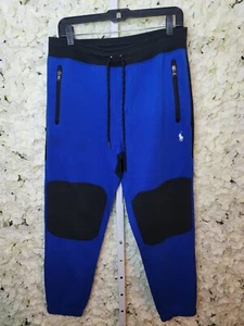 POLO RALPH LAUREN Men's Blue Multi POLO RL67 Double Knit Jogger Pants MD - Picture 1 of 9