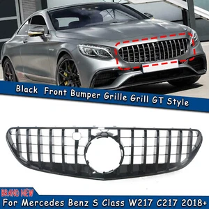 Front Bumper Grille S63S GT for Benz C217 W217 S Class Coupe 2018-2021 2019 - Picture 1 of 5