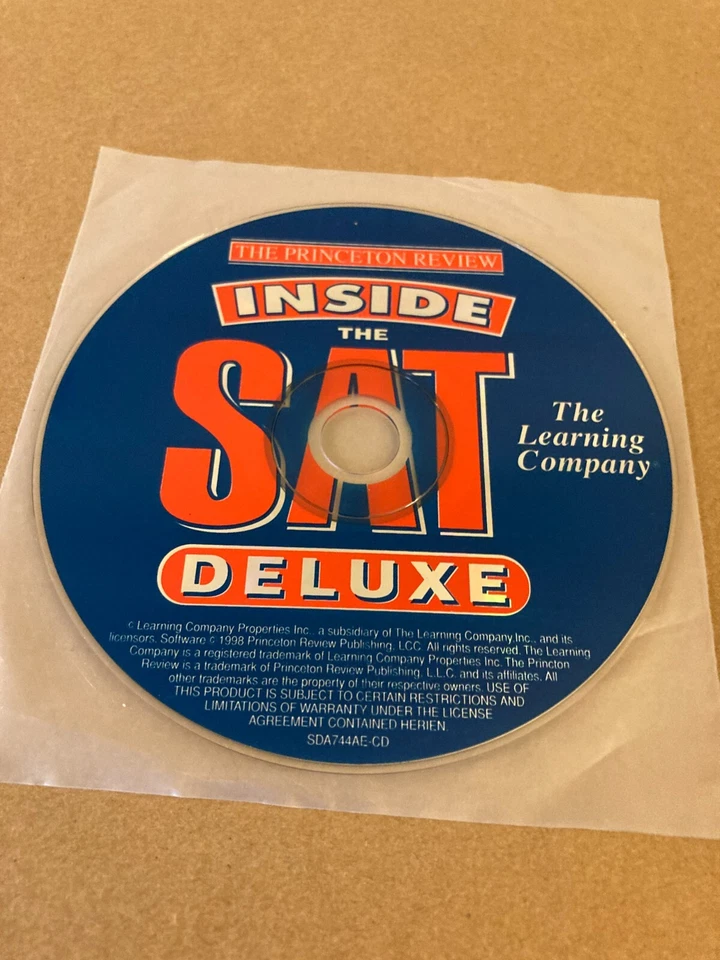 Inside The SAT PC Game The Princeton Review Learning Company PC 1998 Disc only - Image 1 of 2