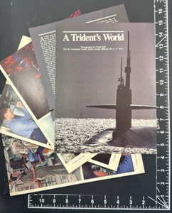 A Trident's World Teniente Joseph DiRenzo III Submarino 5 páginas revista artículo 1984 - Imagen 1 de 5