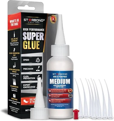 Starbond 2 oz. Multi-Purpose Medium - Super Glue (Premium Cyanoacrylate CA Glue) - Image 1 of 4