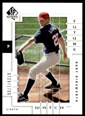 2000 SP Authentic Kurt Ainsworth Rookie 0729/1700 San Francisco Giants #149 - Image 1 of 2