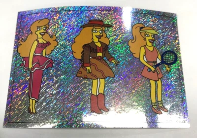 1999 PANINI THE SIMPSONS SPRINGFIELD COLLECTABLE STICKERS COLLECTION #24 FOIL - Image 1 of 2