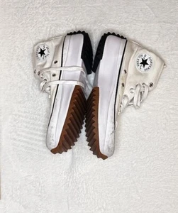 Converse Shoes Mens 8 White Run Star Hike Platform Sneakers High Top Outdoor - Picture 1 of 6