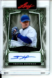 2025 Trevor Hoffman Leaf Sports Heroes Green Parallel Auto 5/5 HOF Padres - Picture 1 of 1
