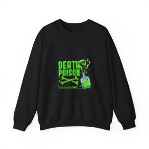 Felpa grafica Death Poison, girocollo unisex, abbigliamento Halloween, regalo [...] - Foto 1 di 16