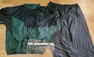 New VTG 90’s Arnold Palmer Mens Golf Rain Suit Sz L Green And Black Never Used - Picture 1 of 18