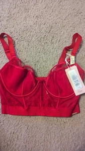 28E DARK RED BOUX AVENUE UNDERWIRED LONGLINE BRA BNWOT RRP £38 SALE - Picture 1 of 3