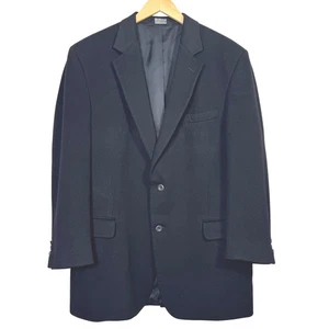 Jos A Bank Mens Jacket 44 Long 100% Cashmere Black Blazer Sportcoat Office Fall - Picture 1 of 8