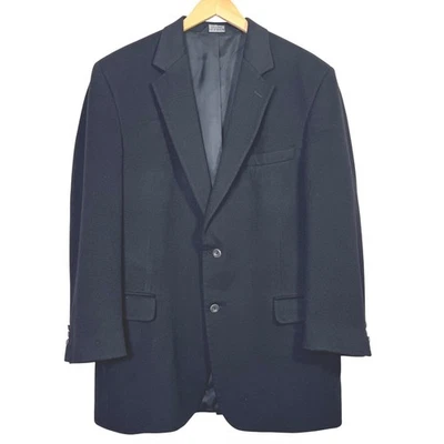 Jos A Bank Mens Jacket 44 Long 100% Cashmere Black Blazer Sportcoat Office Fall - Image 1 of 4
