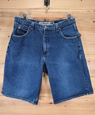 Vintage Anchor Blue Denim Shorts Men Size 34 Baggy Y2k Skater - Image 1 of 4