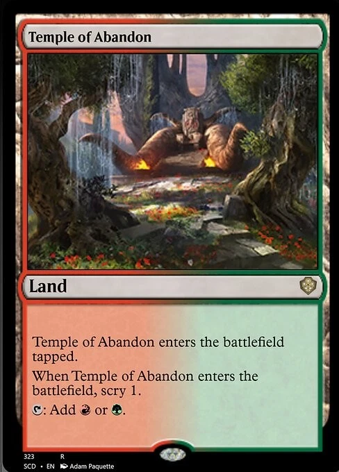 MTG Temple of Abandon English SCD - Image 1 of 1