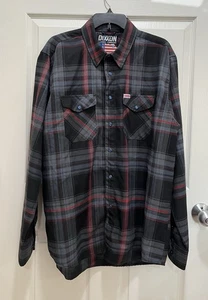 DIXXON FLANNEL Company Ground Zero Herren Größe XL Pearl Snap Plaid - Bild 1 von 9