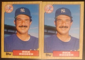 1987 TOPPS TRADED #101T NEW YORK YANKEES RICK RHODEN [2] MINT 06157 - Picture 1 of 5