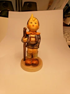 Hummel # 16 Little Hiker  West Germany Porcelain Figurine Goebel 5.75" - Picture 1 of 5