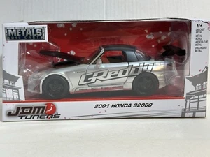 JADA TOYS JDM TUNERS 2001 HONDA S2000 SILVER 1:24 DIECAST MODEL CAR - Picture 1 of 5