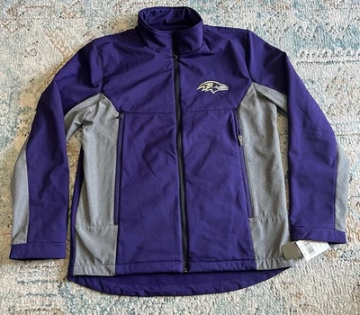 Chaqueta con Cremallera Completa Baltimore Ravens NFL Talla Mediana Para Hombre Gris Púrpura Nueva con Etiquetas Foto 1 de 2
