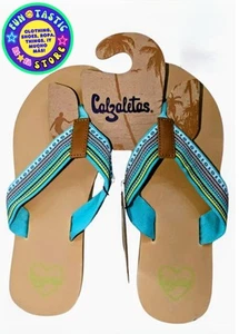 Chanclas mujer. Cómoda suela de espuma. MARCA CALZALETA. Correas azul aguamarina. Talla 8. - Imagen 1 de 3