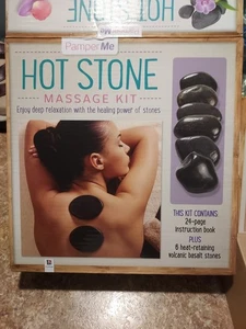Pamper Me HOT Stone Massage Set 6 Wärmespeichernde Steine  - Bild 1 von 7