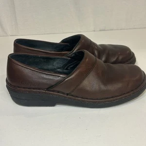 Josef Seibel Womens Brown Leather Clogs Shoes Air Massage Insole US 9.5 EU 40 - Picture 1 of 7