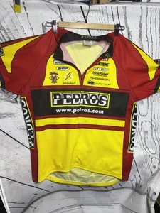 Herren Radtrikot Pedro’s Orange Rot Gelb Größe XL Made USA - Bild 1 von 6