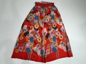 Johnny Was Mishka Floral Red Wide Leg Cupra Rayon Pants Size M - Bild 1 von 10