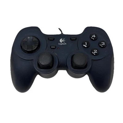 Logitech Dual Action Navy Blue G-UF13A USB Game Controller TESTED WORKS - Image 1 of 4