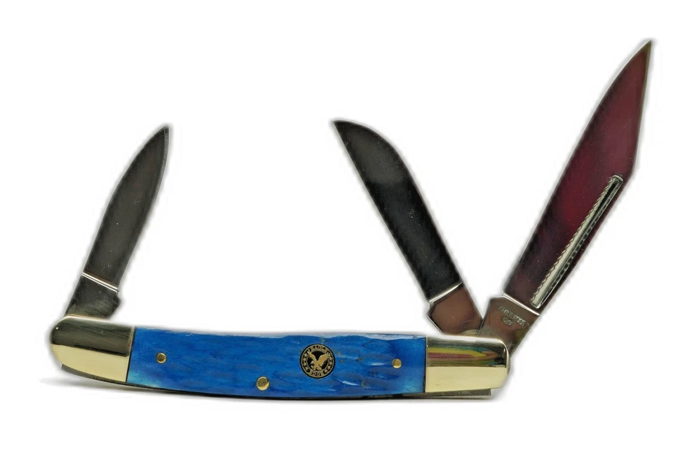 ¡NUEVOS ESTILOS! - Navaja de Bolsillo EAGLE EDGE, WRANGLER o TRAPPER, 2 y 3 Hojas Colores Foto 1 de 1