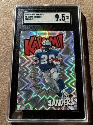 2102 Panini Absolute Kaboom Barry Sanders SGC 9,5 Foto 1 de 4