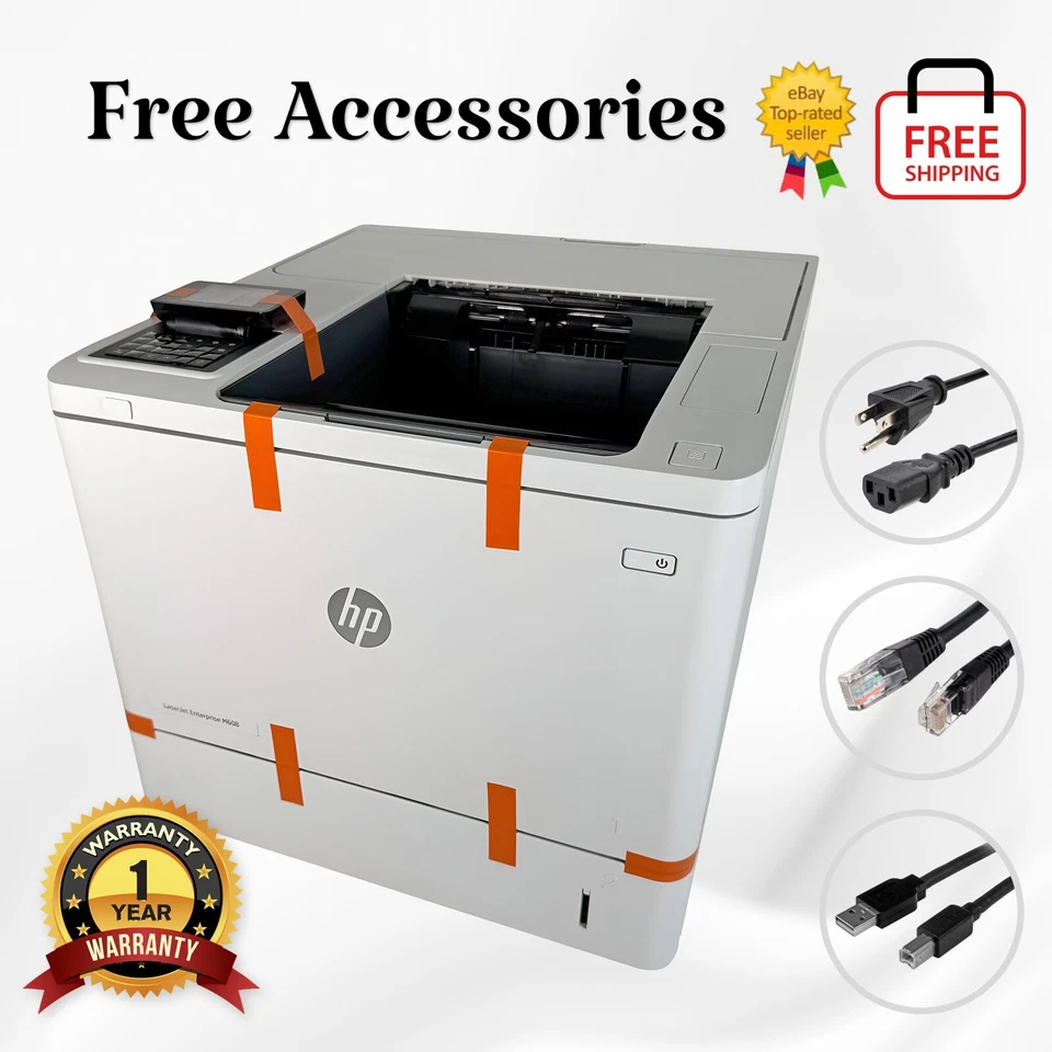 🖨️HP LaserJet Enterprise M608n Monochrome Laser Printer✅Extended Warranty - Image 1 of 4