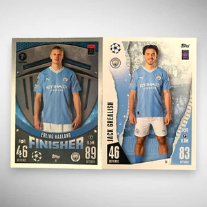 Match Attax 23/24 Finisher Erling Haaland Jack Grealish Set of 2 Football Cards - Picture 1 of 2