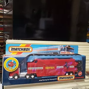 MATCHBOX 1987 Macao K-136A FERRARI RACING TRANSPORTER + 2 MB16D F1 Cars Nu inBox - Picture 1 of 10