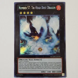 Number 57: Tri-Head Dust Dragon - NUMH-EN030 - Secret Rare - NM/VLP -Unlimited - Picture 1 of 2