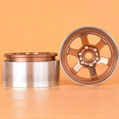 4PCS 1.9'' Beadlock Wheel Tires Set For 1/10 RC Crawler Car Climbing Car Upgrade - Image 1 of 4