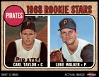 1968 Topps #559 Carl Taylor / Luke Walker Pirates Rcs Rc 6 - Ex/Mt B68t 10 8896