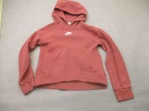 NIKE Size XS Kids Unisex Cotton Blend Fleece Lined Pocket Athletic Hoodie 718 - Picture 1 of 7