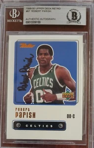 ROBERT PARISH Autographed Signed CELTICS 1999 UD Retro Card HOF BAS Slab - Picture 1 of 1