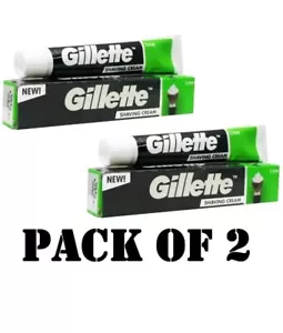 2 X 70g. GILLETTE LIMETTENLEDER RASIERCREME. - Bild 1 von 2